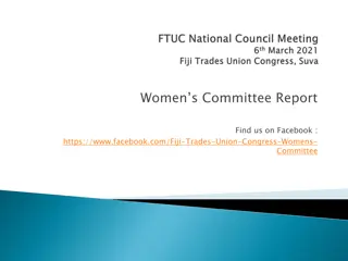 Women's Committee Report and Activities Summary by Fiji Trades Union Congress