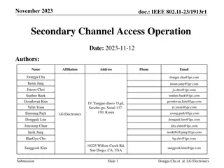 IEEE 802.11-23/1913r1 Secondary Channel Access Operation