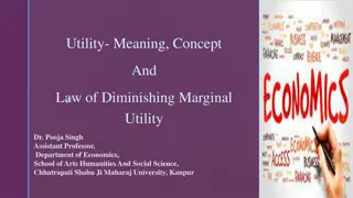 Utility: Meaning, Concept, and Law of Diminishing Marginal Utility