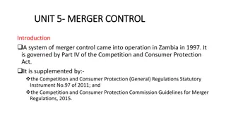 Merger Control in Zambia: Regulations and Rationale