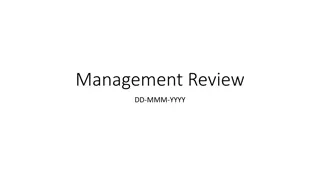 QMS Management Review Process Overview