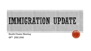 Immigration Update Health Cluster Meeting Highlights - 28th July 2020