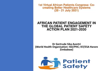 Enhancing Patient Safety: Global Action Plan 2021-2030
