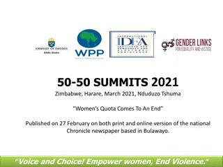 Women's Quota and Gender Equality in Zimbabwe: A Call for Action