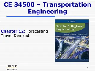 Travel Demand Modeling in Transportation Engineering