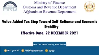 Afghanistan Revenue Department Implements Value Added Tax