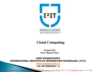 Cloud Computing and Its Components