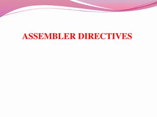 Assembler Directives and Symbols in Assembly Language