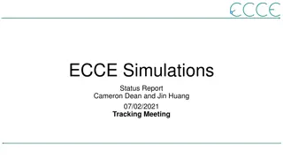 ECCE Simulations Status Report and Production Overview