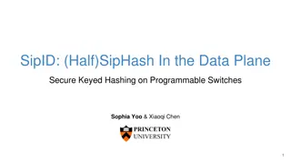 Secure Keyed Hashing on Programmable Switches