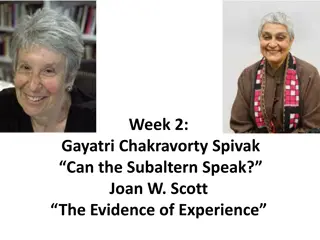 Critical Perspectives on Postcolonialism and Structuralism in Spivak's Work