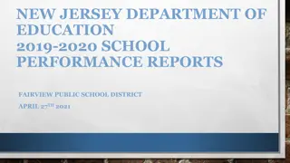 Impact of COVID-19 on 2019-2020 School Performance Reports in New Jersey