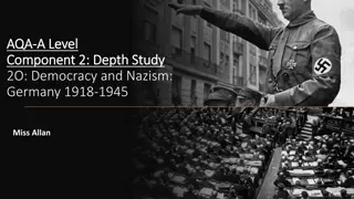 Democracy and Nazism in Germany (1918-1945) - A Level History Depth Study