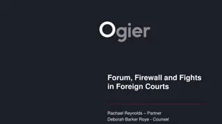 Forum, Firewall, and Fights in Foreign Courts