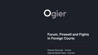 Understanding Forum, Firewall, and Fights in Foreign Courts
