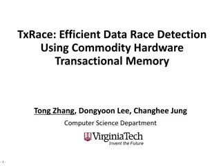 Efficient Data Race Detection Using Transactional Memory
