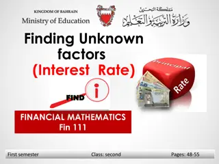 Interest Rate Calculation in Financial Mathematics