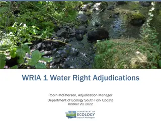 Water Right Adjudications in Washington State