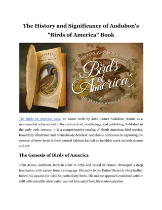 The History and Significance of Audubon's _Birds of America_ Book