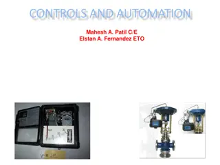 Controls and Automation Session Objectives and Terminology