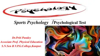 Sports Psychology and Psychological Testing in Psychology