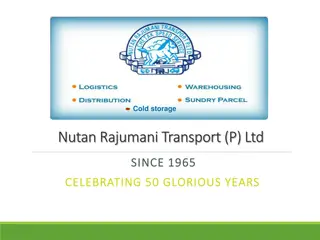 Cold Storage Nutan Rajumani Transport (P) Ltd - Logistics Service Provider Since 1965