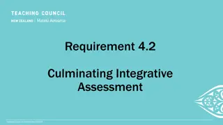 Culminating Integrative Assessment Framework Overview
