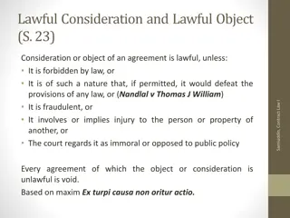 Understanding Lawful Consideration and Public Policy in Contracts