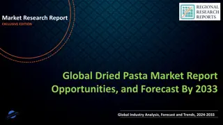 Dried Pasta Market Report Opportunities, and Forecast By 2033