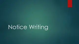 Effective Notice Writing Guidelines for Clear Communication