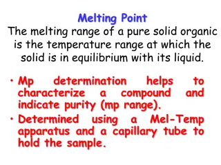 Melting Points in Organic Chemistry