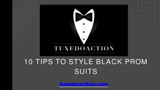 10 Tips to Style Black Prom Suits