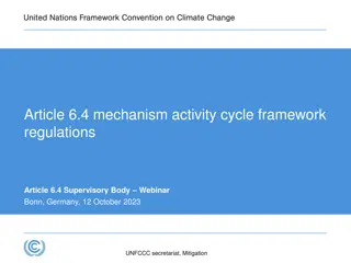 The Framework of Climate Change Mitigation Activities under Article 6.4