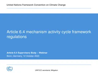 Understanding the Framework of Climate Change Mitigation Activities under Article 6.4
