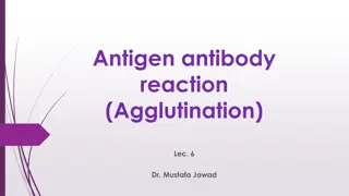 Antigen-Antibody Reaction: Agglutination Tests and Coombs' Antiglobulin Test