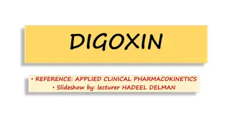 Digoxin Pharmacokinetics and Clinical Considerations