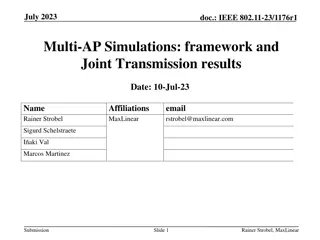 IEEE 802.11-23/1176r1 Multi-AP Simulations Overview