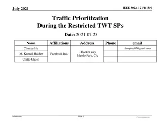 IEEE 802.11-21/1115r0 Traffic Prioritization Summary