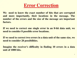 Error Correction Techniques in Data Communication