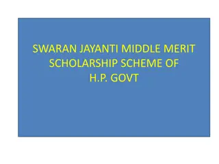 Himachal Pradesh Swaran Jayanti Middle Merit Scholarship Scheme