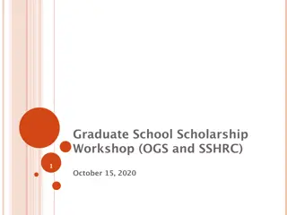 Ontario Graduate Scholarship (OGS) Information and Eligibility
