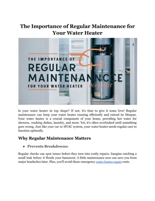 The Importance of Regular Maintenance for Your Water Heater