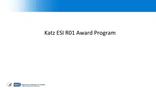 Insights into the Katz ESI R01 Award Program