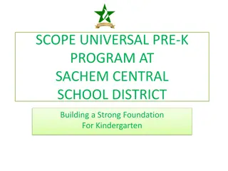 Building a Strong Foundation for Kindergarten at Sachem Central School District