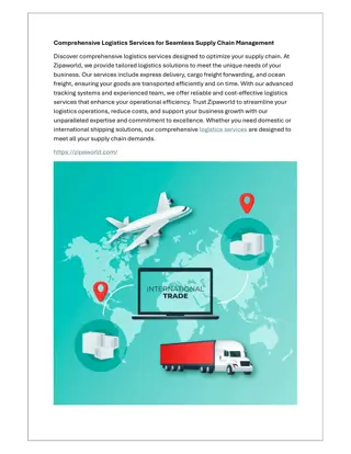 Comprehensive Logistics Services for Seamless Supply Chain Management