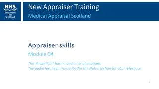 Medical Appraisal Skills Training Module in Scotland