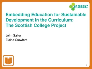 Embedding Education for Sustainable Development in the Curriculum: The Scottish College Project