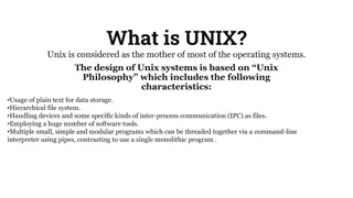 UNIX and Linux Operating Systems