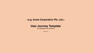 User Journey Template for Integrating with Identiface Version 3.0