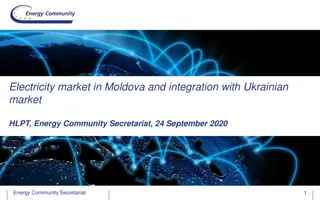 Update on Electricity Market Integration between Moldova and Ukraine